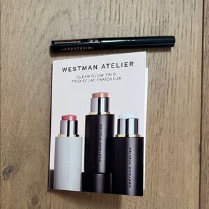 Westman Atelier Clean Glow Trio with Anastasia brow pencil